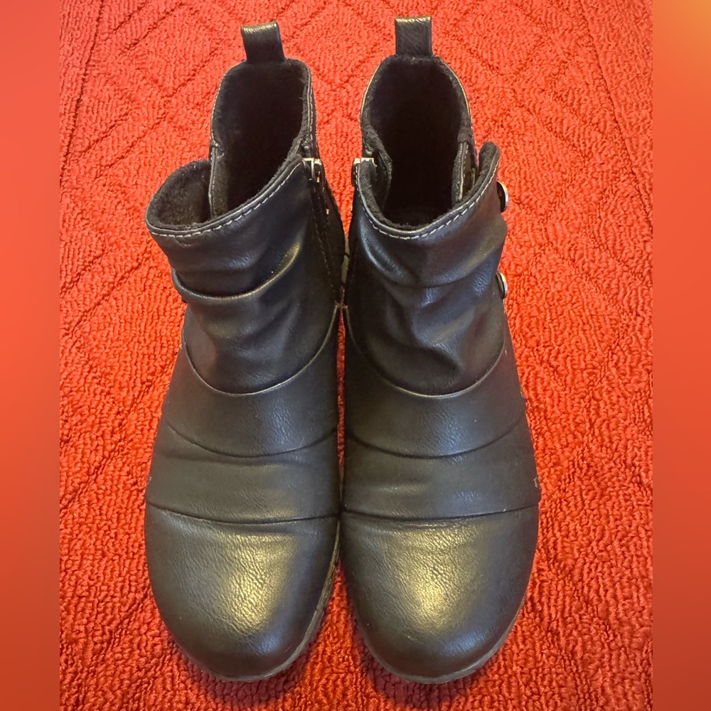 Spring Step Black Ankle Booties